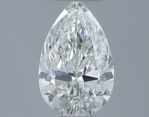 0.6 carat F-VS1 Natūralus Pear Deimantas (1)