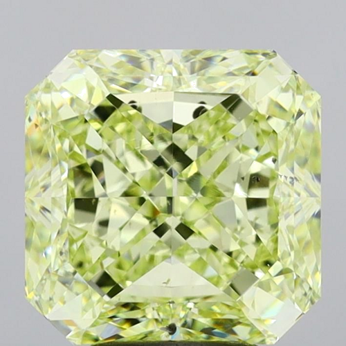 5.01 carat Fancy Grayish Yellowish Green-SI2 Natūralus Radiant Deimantas (1)