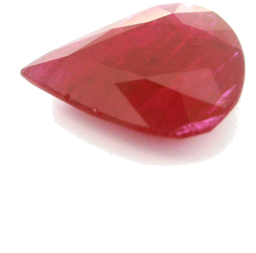9.47 carat RED Pear Rubinas (1)