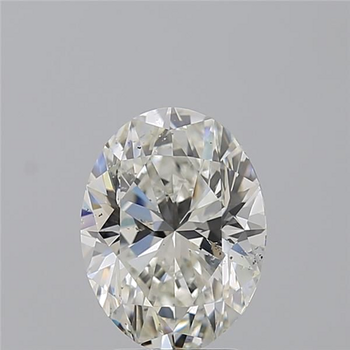 3.01 carat H-SI1 Natūralus Oval Deimantas (1)
