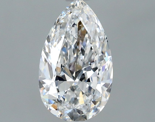 0.7 carat D-VS2 Natūralus Pear Deimantas (1)