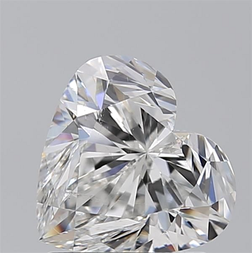 1.7 carat F-SI1 Natūralus Heart Deimantas (1)