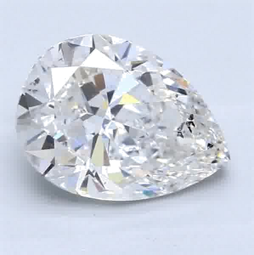2.06 carat G-SI2 Natūralus Pear Deimantas (1)