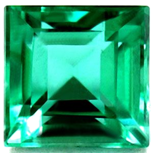 0.56 carat GREEN Square Smaragdas (1)