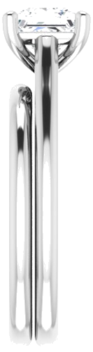 Sužadėtuvių Žiedas „Infinity-Inspired“ 925 Sidabro Square 5.5mm (9)