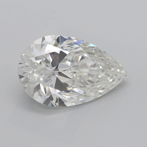 4.01 carat I-SI2 Natūralus Pear Deimantas (1)