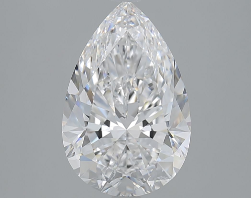 4.01 carat D-SI2 Natūralus Pear Deimantas (1)
