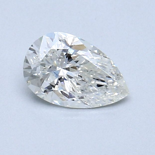 0.51 carat H-SI2 Natūralus Pear Deimantas (1)