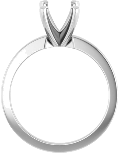 Sužadėtuvių Žiedas „Solitaire“ 585 Baltojo Aukso Emerald 8mm x 6mm (2)