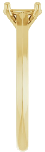 Sužadėtuvių Žiedas „Solitaire“ 585 Geltonojo Aukso Oval 7mm x 5mm (4)