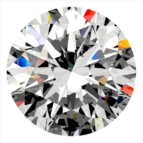 0.4 carat F-VS1 Excellent cut Natūralus Round Deimantas (1)