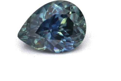 0.57 carat GREEN Pear Safyras (1)