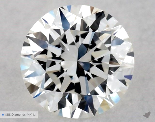 0.5 carat G-VVS2 Excellent cut Natūralus Round Deimantas (1)