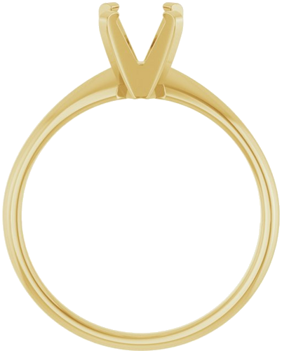 Sužadėtuvių Žiedas „Solitaire“ 14k yellow gold Round 6mm (2)