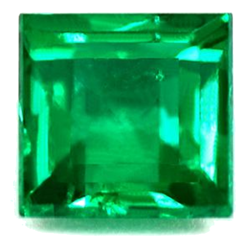 0.57 carat GREEN Square Smaragdas (1)