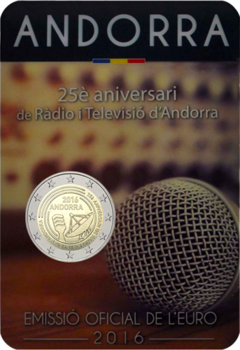 2016 Andorra Radio and Television 2 euro coin (2)