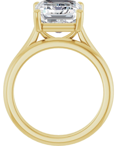 Sužadėtuvių Žiedas 14k yellow gold Emerald 11mm x 9mm (7)
