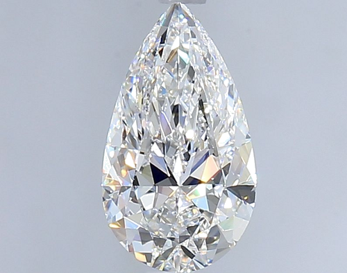 0.9 carat D-VS2 Natūralus Pear Deimantas (1)