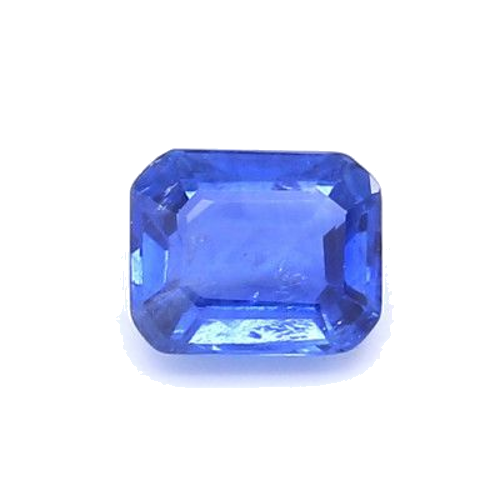 0.98 carat BLUE STEP cut Octagonal Safyras (1)