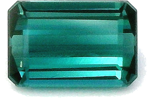 0.6 carat GREEN STEP cut Octagonal Tourmaline (1)