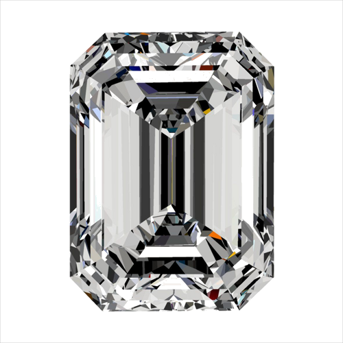 0.4 carat H-VS2 Natūralus Emerald Deimantas (1)