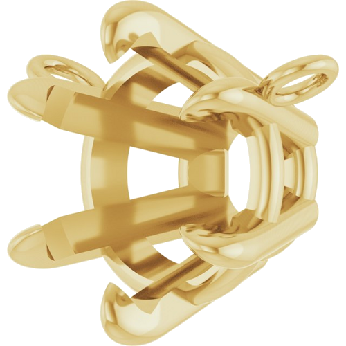Pakabukas „Solitaire“ 14k yellow gold Round 7.75mm (2)