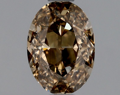 1.01 carat Fancy Dark Brown-SI1 Natūralus Oval Deimantas (1)