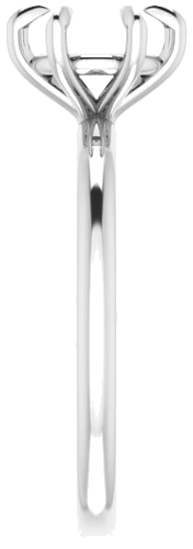 Sužadėtuvių Žiedas „Solitaire“ 585 Baltojo Aukso Round 7mm (4)