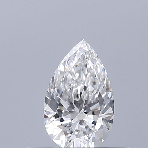 0.32 carat D-VVS1 Natūralus Pear Deimantas (1)