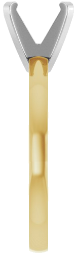 Sužadėtuvių Žiedas „Solitaire“ 585 Baltojo Ir Geltonojo Aukso Round 7.6mm (4)