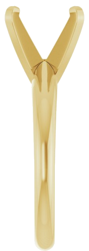 Sužadėtuvių Žiedas „Solitaire“ 14k yellow gold Round 9.5mm (4)