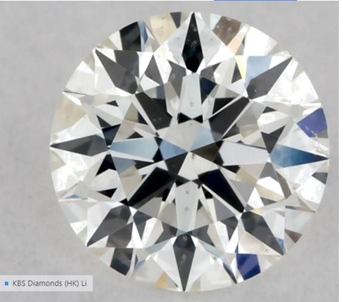 0.32 carat I-SI1 Excellent cut Natūralus Round Deimantas (1)
