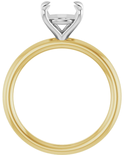 Sužadėtuvių Žiedas „Claw-Prong Solitaire“ 14k yellow/white gold Round 8.2mm (2)