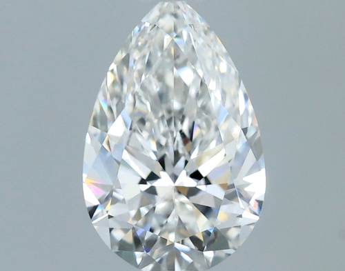 0.62 carat F-VVS2 Natūralus Pear Deimantas (1)
