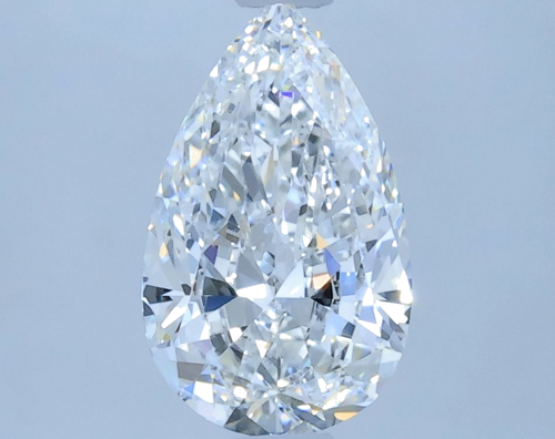 0.7 carat E-VS2 Natūralus Pear Deimantas (1)