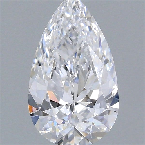 0.51 carat D-VVS2 Natūralus Pear Deimantas (1)