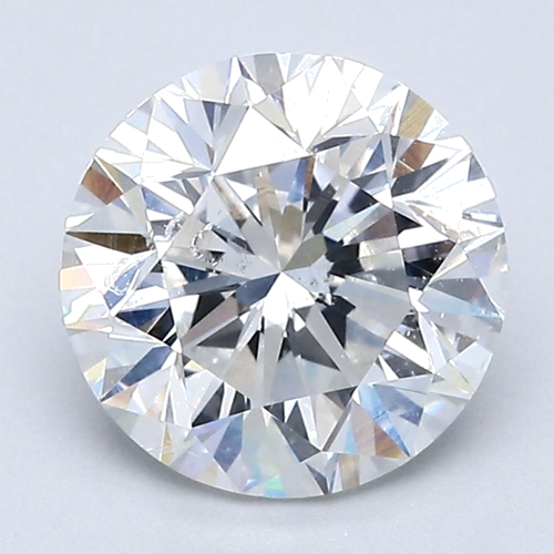 2.01 carat E-SI2 GD cut Natūralus Round Deimantas (1)