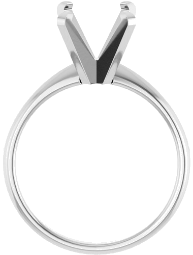 Sužadėtuvių Žiedas „Solitaire“ 14k white gold Oval 12mm x 10mm (2)