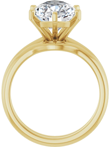 Sužadėtuvių Žiedas 10k yellow gold Pear 14mm x 9mm (7)