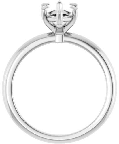 Sužadėtuvių Žiedas 585 Baltojo Aukso Marquise 12mm x 6mm (2)