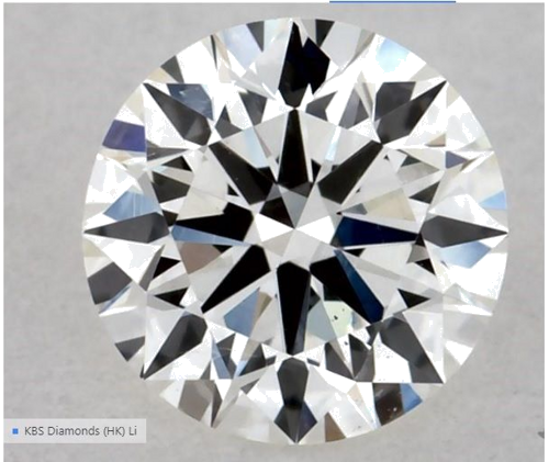 0.31 carat I-SI1 Excellent cut Natūralus Round Deimantas (1)