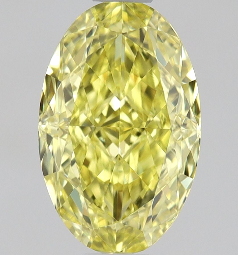 1.01 carat Fancy Intense Yellow-VS1 Natūralus Oval Deimantas (1)