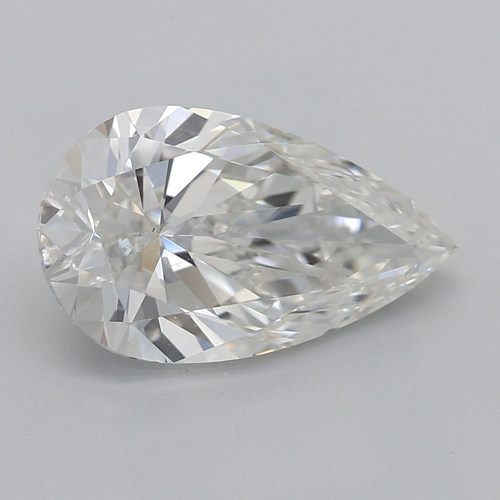 2.01 carat I-SI2 Natūralus Pear Deimantas (1)
