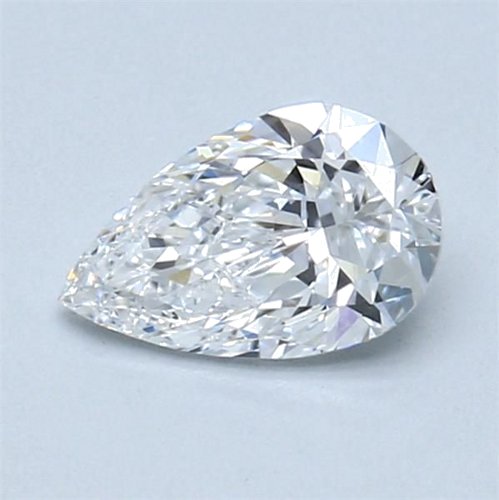 0.71 carat D-VS2 Natūralus Pear Deimantas (1)