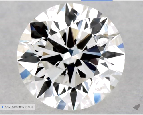 0.5 carat F-SI1 Excellent cut Natūralus Round Deimantas (1)