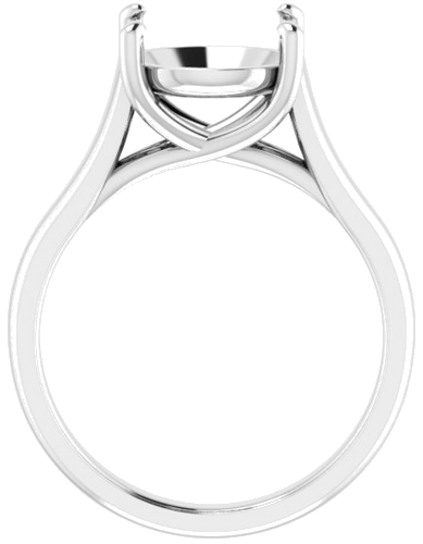 Sužadėtuvių Žiedas „Solitaire“ 750 Baltojo Aukso Round 10mm (2)