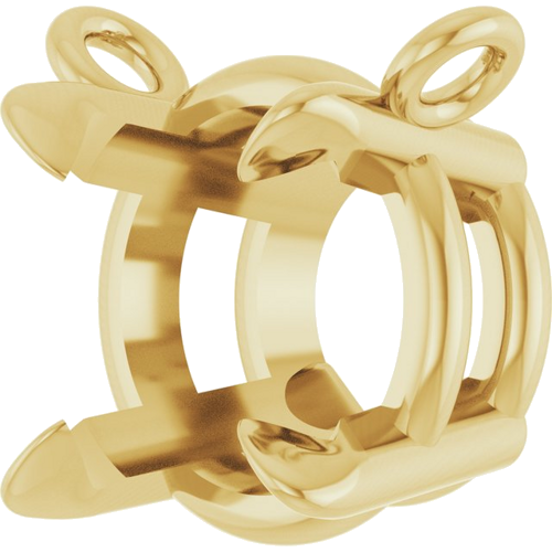 Pakabukas „Solitaire Claw-Prong“ 585 Geltonojo Aukso Round 6mm (2)