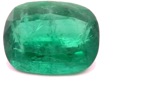 10.75 carat GREEN Cushion Smaragdas (1)