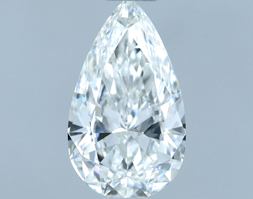 0.61 carat F-VVS1 Natūralus Pear Deimantas (1)