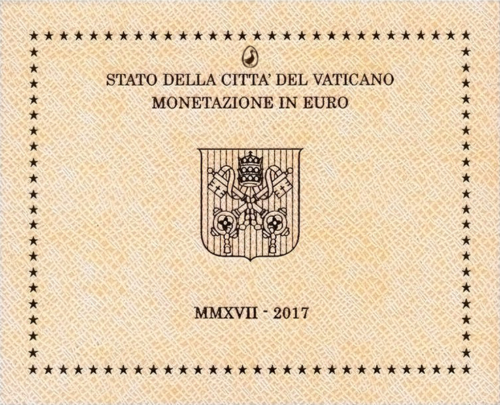 2017 Vatikāna pilsētas ģerboņa BU eiro monētu komplekts (1)